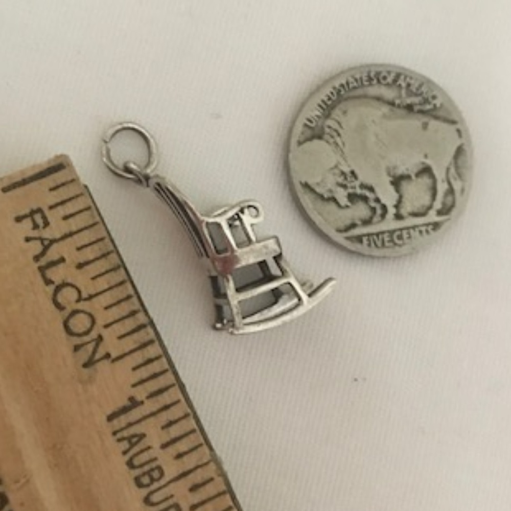 Sterling Silver Rocking Chain Charm - Picture 3 of 4